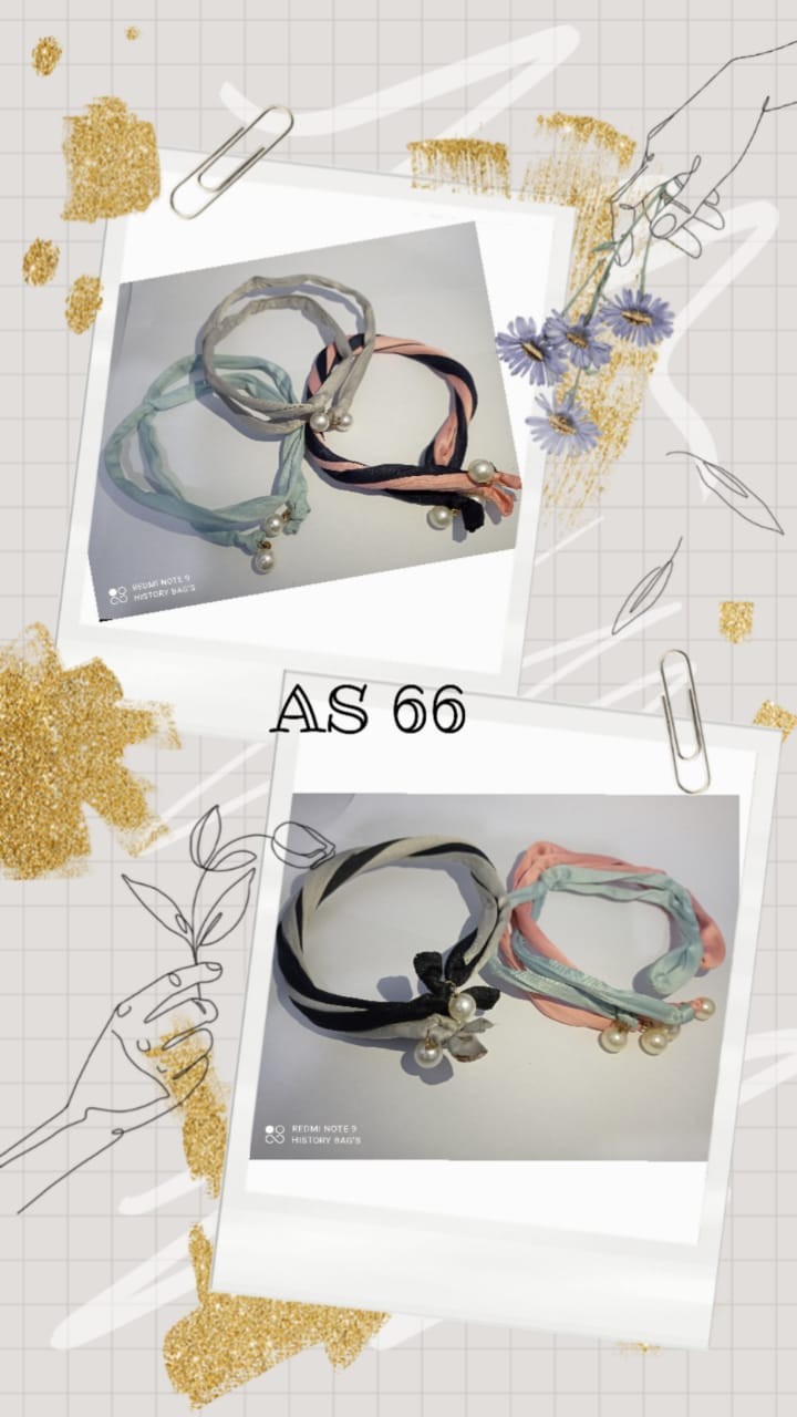 BANDANA PEARL ALA KOREA MOTIF MUTIARA